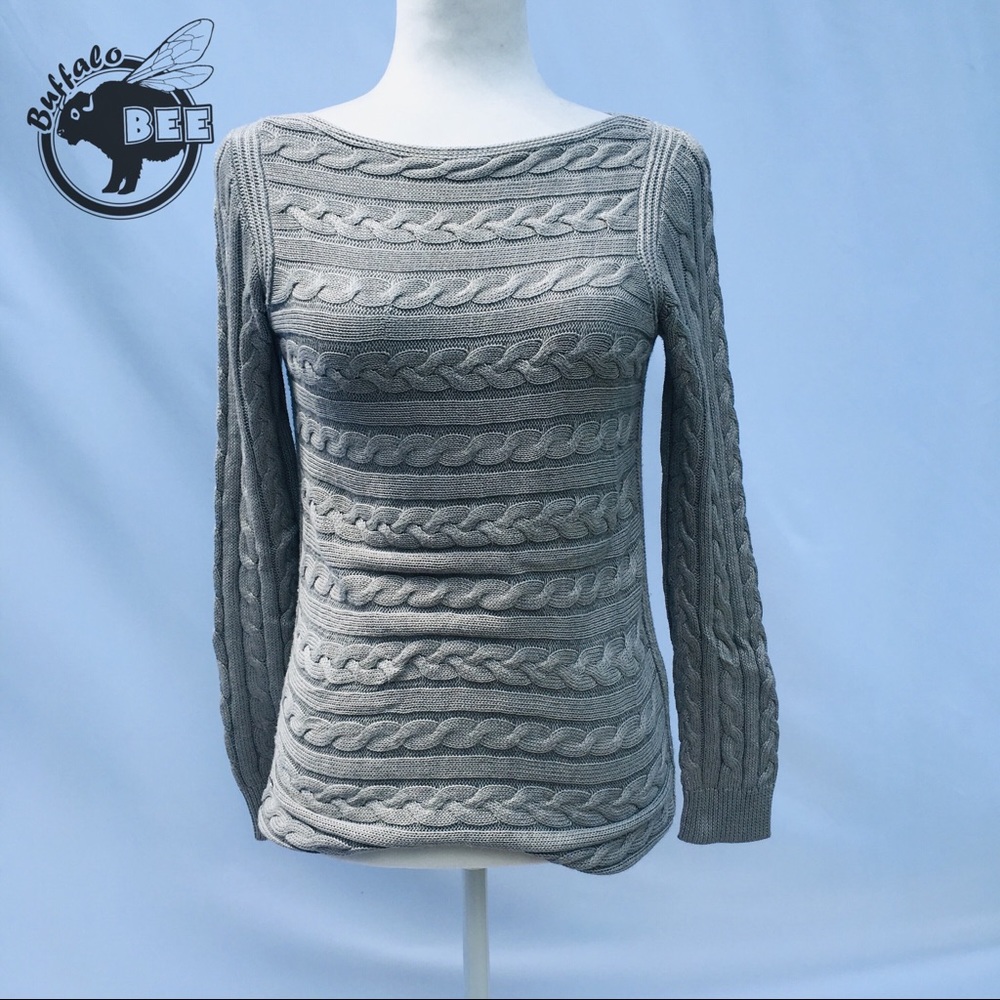 Ralph Lauren comfy grey knit sweater size xs